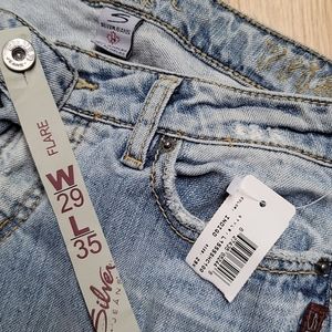 Silver Brand new jeans flared indigo wash